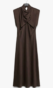 VESTIDO SUIZA MARRON