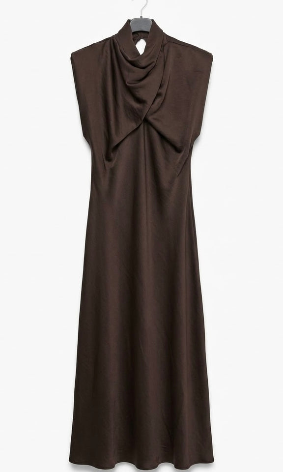 VESTIDO SUIZA MARRON