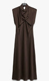 VESTIDO SUIZA MARRON