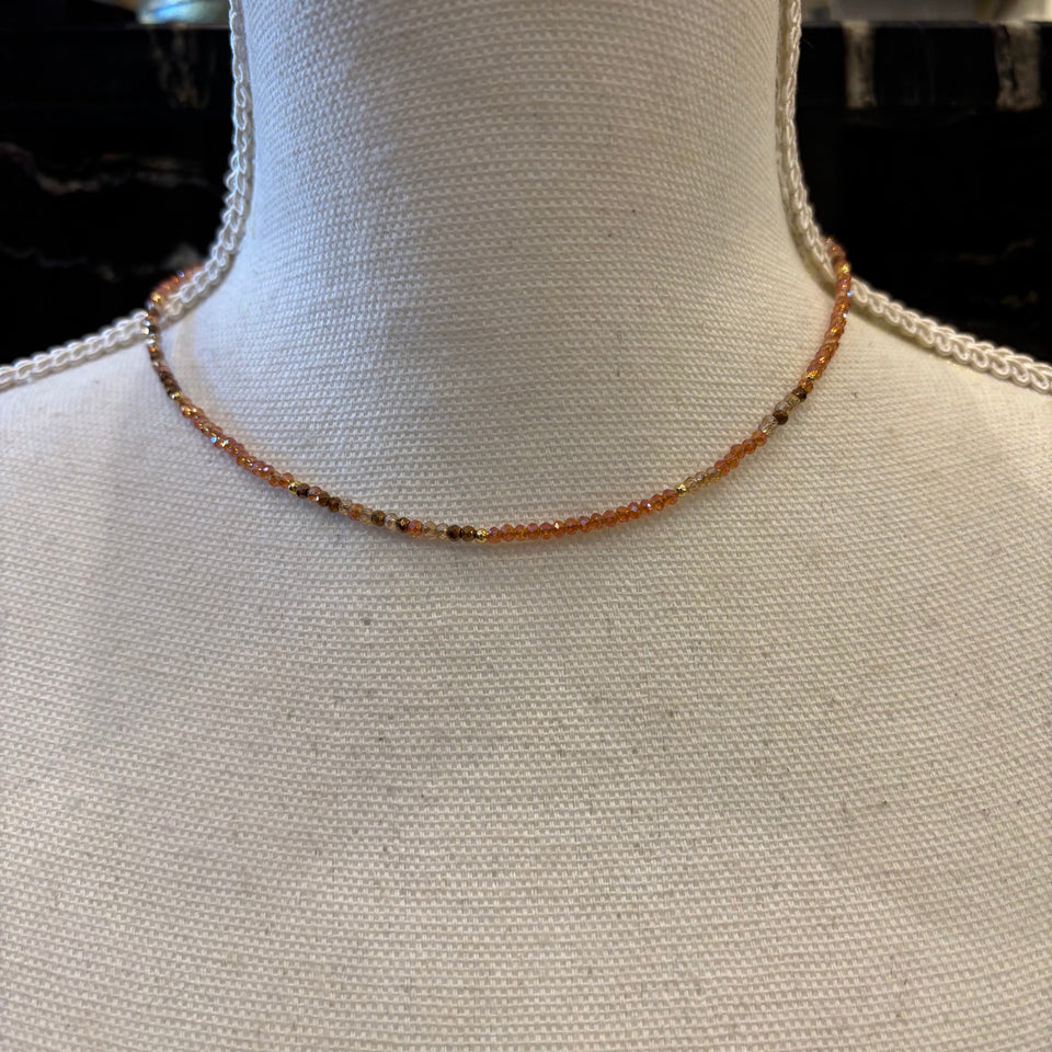 COLLAR CUENTAS TEJA
