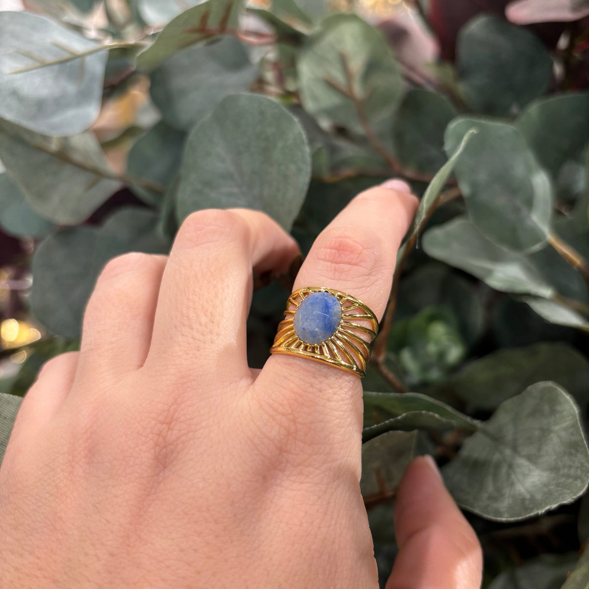 ANILLO PIEDRA AZUL