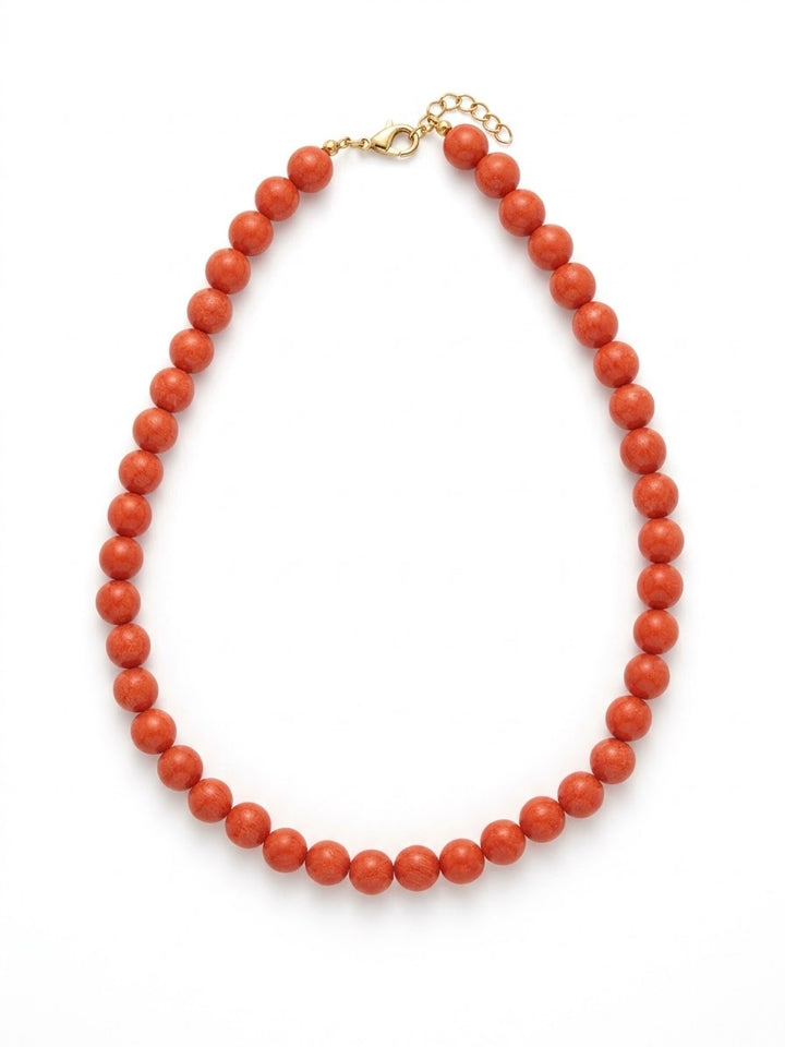 COLLAR BOLA MEDIANA NARANJA
