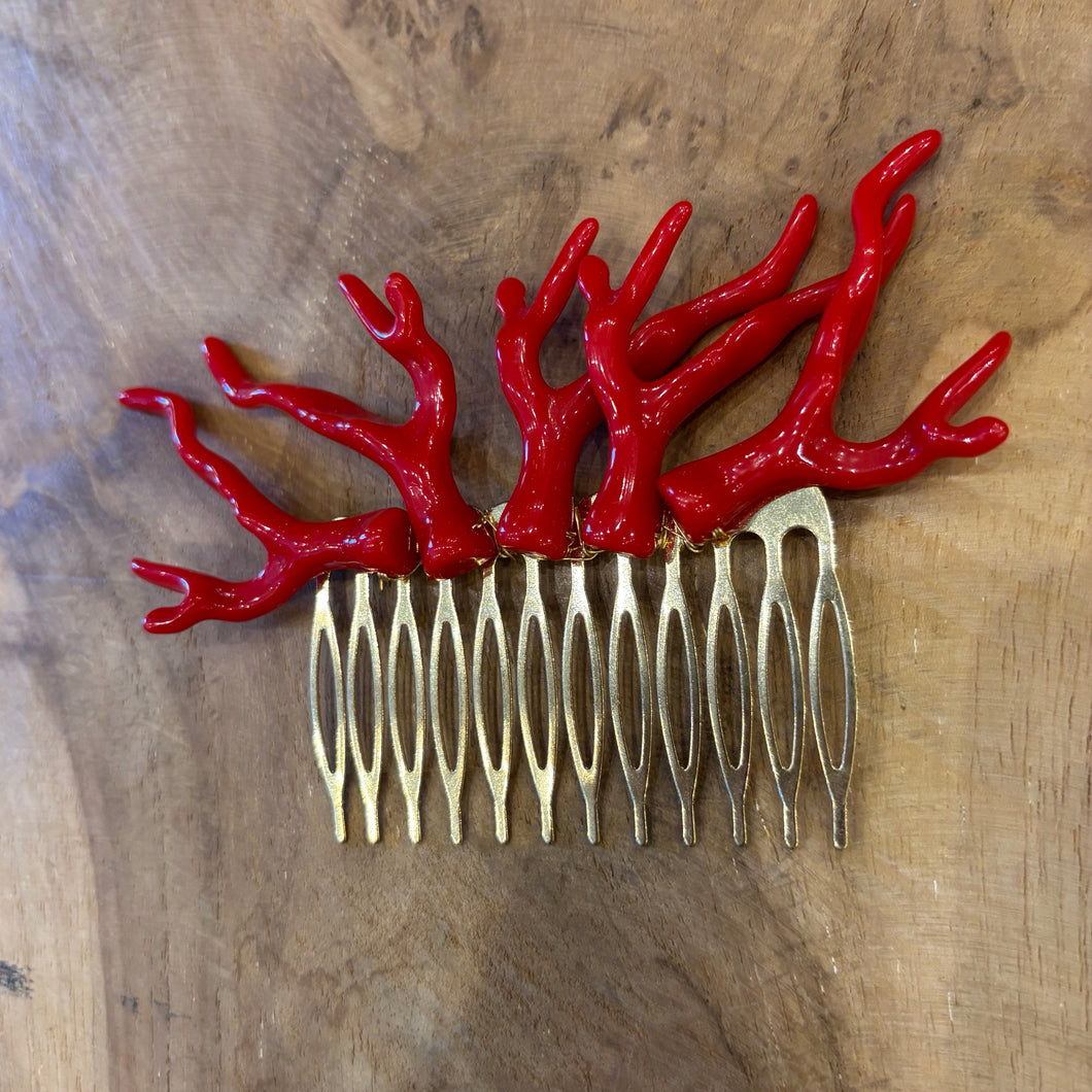 PEINECILLO CORAL GRANDE ROJO