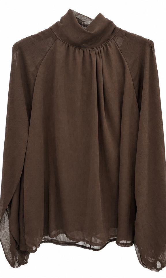 BLUSA PARIS MARRON CHOCOLATE