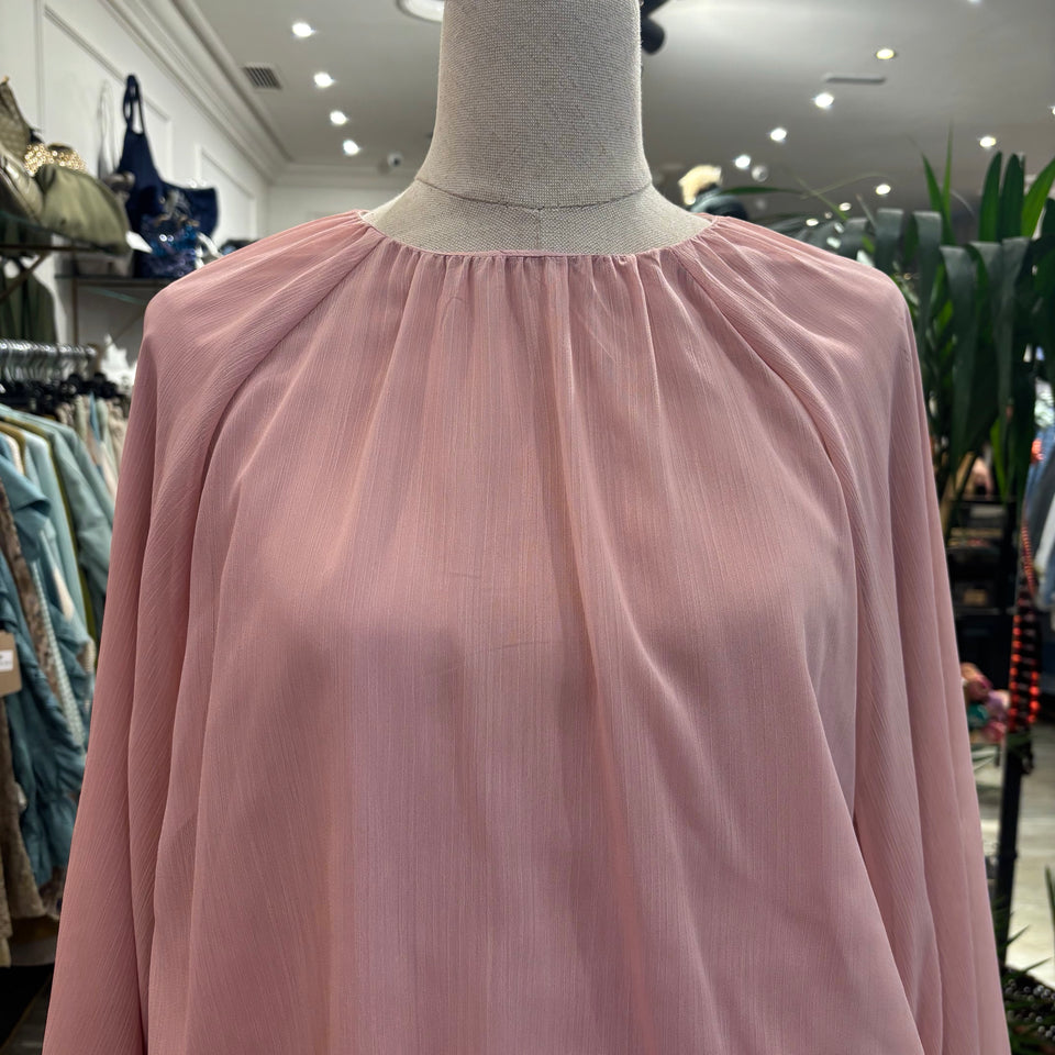 BLUSA ROSA MANGA ANCHA