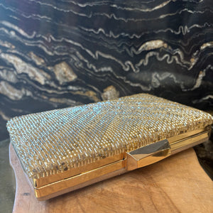 CLUTCH DE FIESTA DORADO BRILLOS