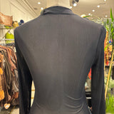 TOP DE TUL Y LENTEJUELAS NEGRO