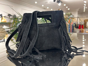 BOLSO DE FLECOS MINI NEGRO