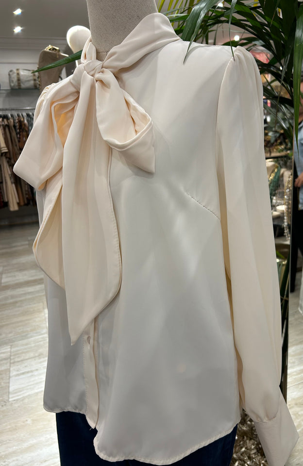 CAMISA LAZO BEIGE