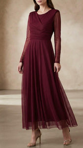 VESTIDO MADRID BURDEOS
