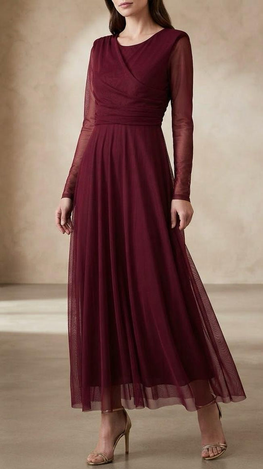VESTIDO MADRID BURDEOS