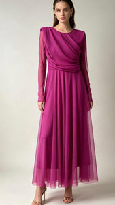 VESTIDO MADRID FUCSIA