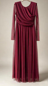VESTIDO MADRID BURDEOS
