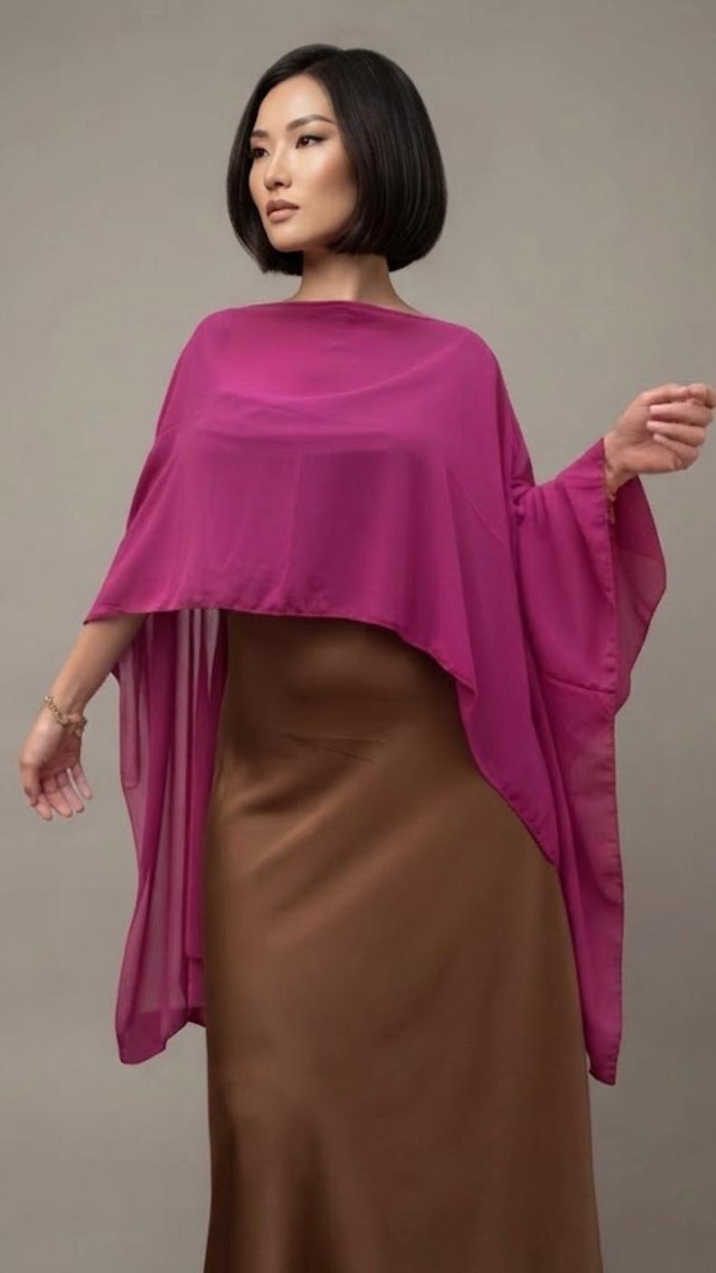 CAPA DE GASA ROSA FUCSIA