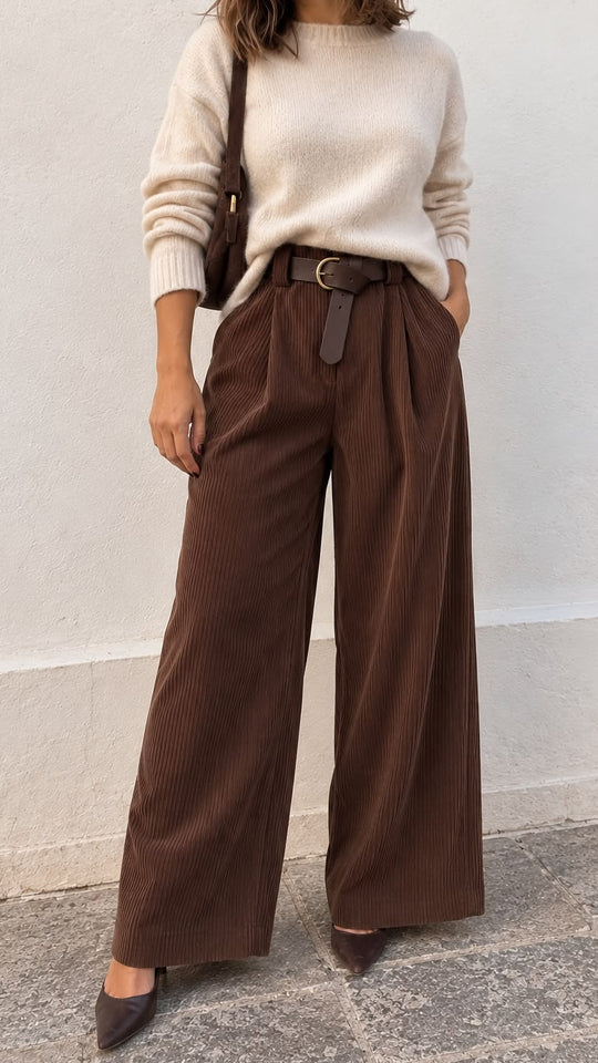 PANTALON DE PANA MARRÓN
