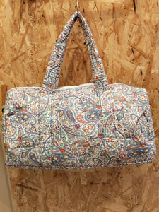 BOLSA MEDIANA ESTAMPADA FONDO BEIGE CACHEMIR