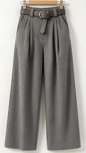 PANTALON DE PANA GRIS