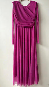 VESTIDO MADRID FUCSIA