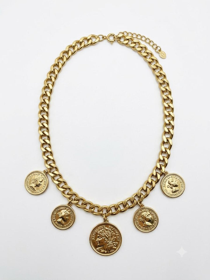 CADENA MONEDAS INDIO