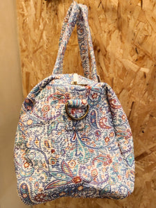 BOLSA MEDIANA ESTAMPADA FONDO BEIGE CACHEMIR