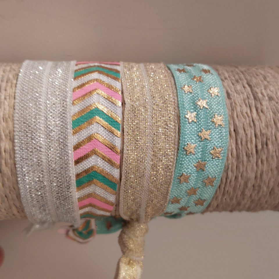 PULSERA DE TELA ELASTICA FIGURAS