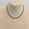 COLLAR ESTRELLA NACAR AZUL PETROLEO