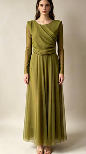 VESTIDO MADRID VERDE PISTACHO