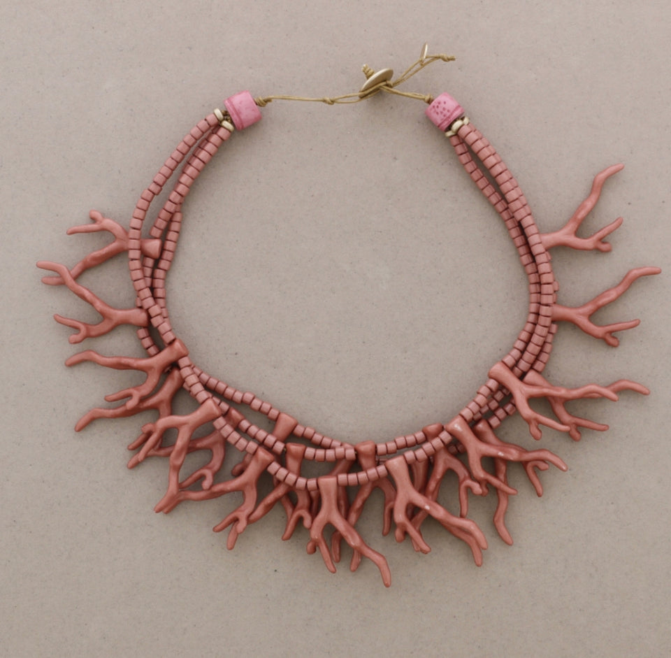 COLLAR CORALES ROSA